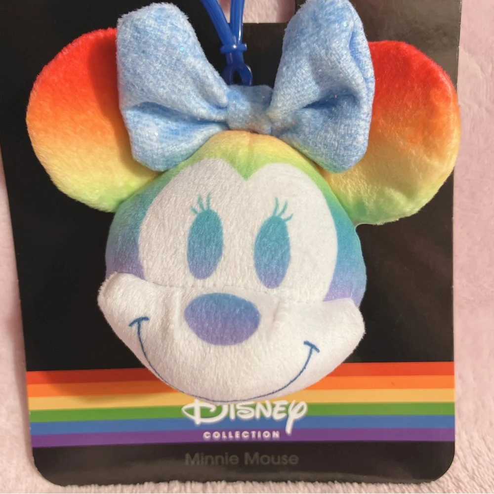 Disney Minnie Mouse Rainbow Collection Minnie Plush Clip - Picture 2 of 7